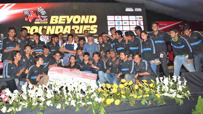 Overall winners Team Nemesis Racing from College of Engineering, Pune 