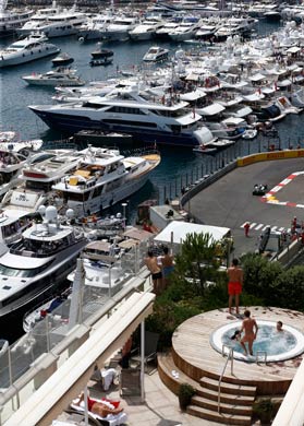 A pic during the qualifying round in Monaco; Pic courtesy Daimler