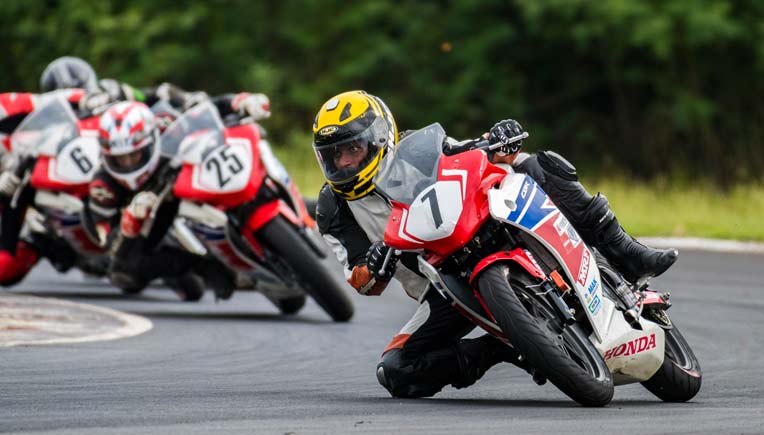 Anish Shetty, winner of CBR 150R Novice category