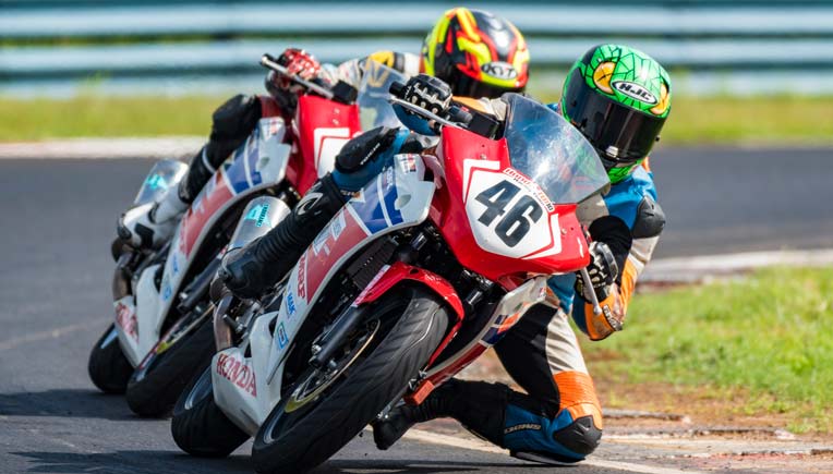 Mathana Kumar, winner of CBR 250R Open Race 2