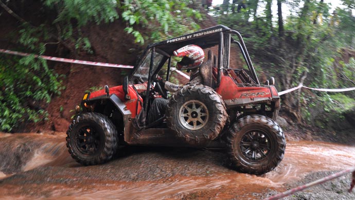 Polaris vehicle in action
