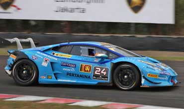 Armaan Ebrahim takes podium in Lamborghini Super Trofeo Series