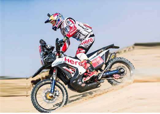 CS Santosh hurt in accident during 3rd leg of Desert Storm 2018