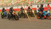 Cricketer Dhoni’s bike ride adds to BFI flavour