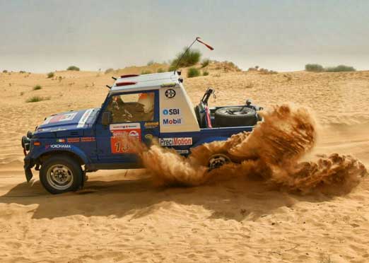 Maruti Suzuki Desert Storm 2018 takes over the sand dunes of Bikaner on Day 1