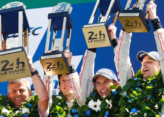 Porsche wins 2017 Le Mans race, its 19th overall